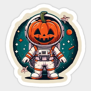 Jack o lanterns astronot Sticker